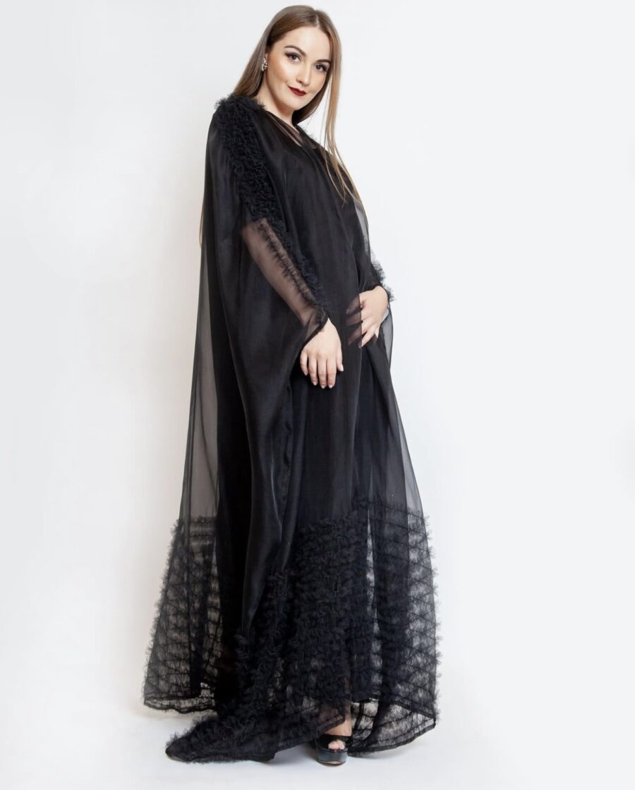 Midnight Opulence Wedding Abaya - Image 5