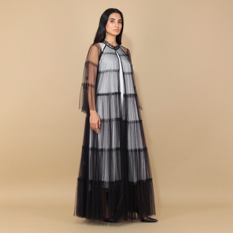 Midnight Elegance Wedding Abaya - Image 2