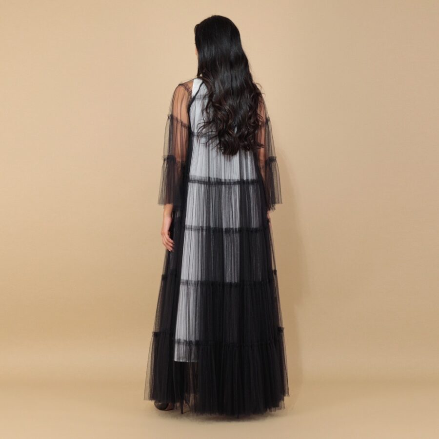 Midnight Elegance Wedding Abaya - Image 3