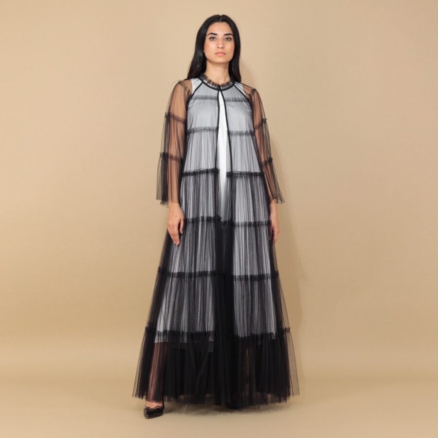 Midnight Elegance Wedding Abaya - Image 4