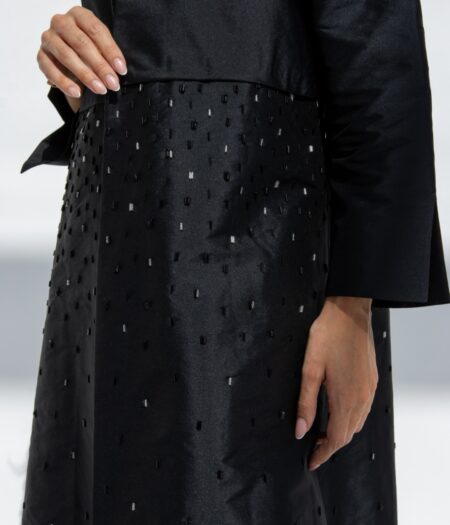 Ebony Elegance Embroidered Abaya