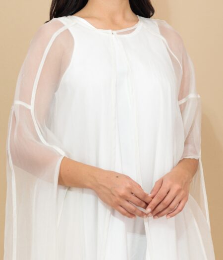 White Radiance Wedding Abaya